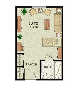 Skilled Nursing Large Private Room.