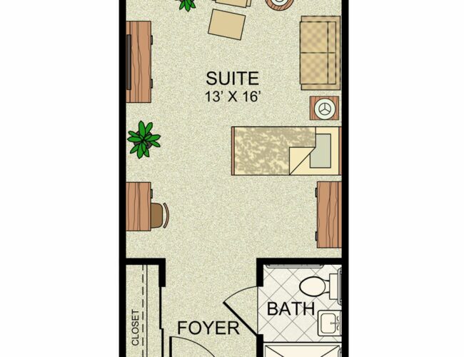 Skilled Nursing Private Room.