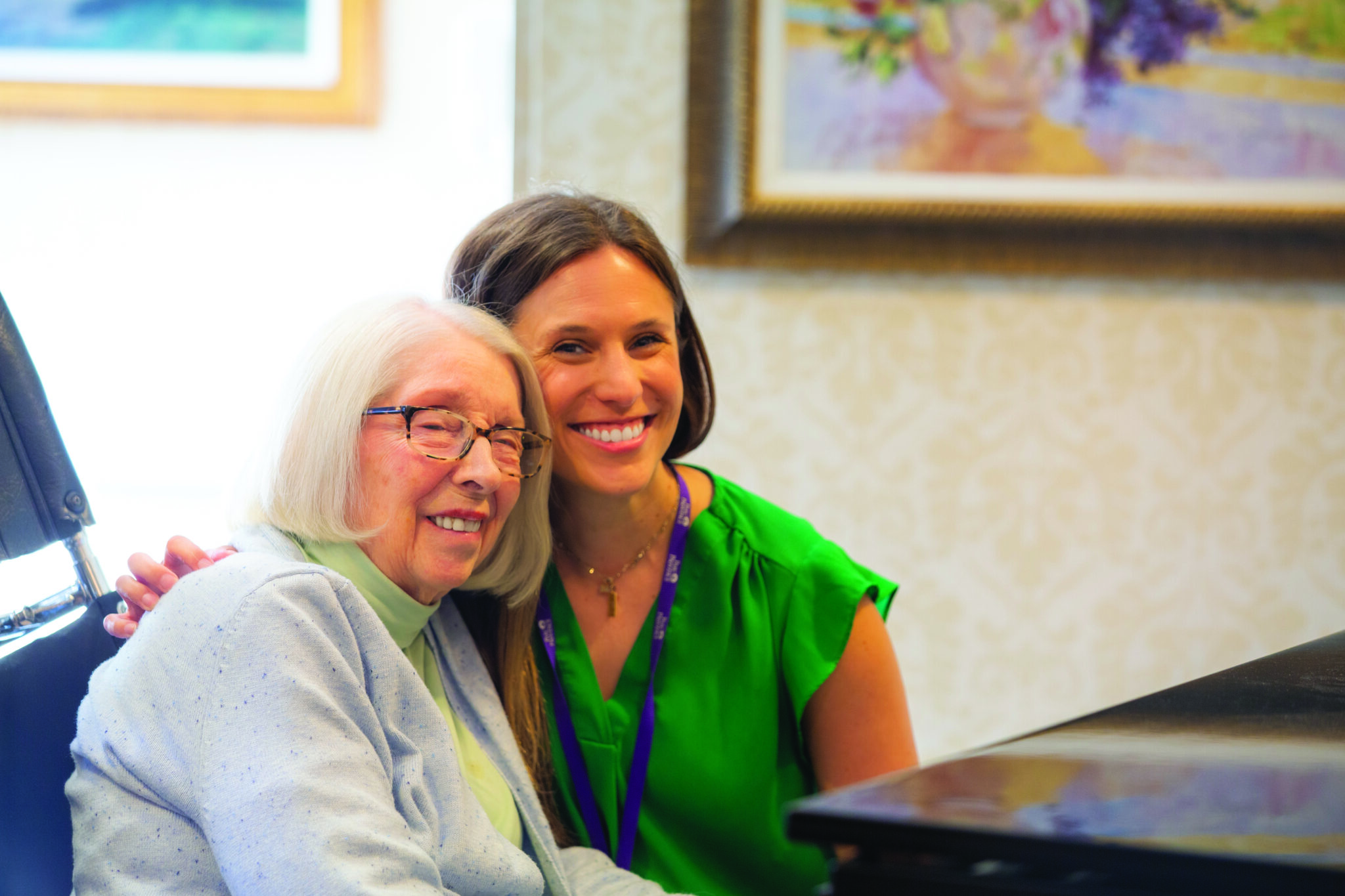 Resident care at McKnight Place Extended Care