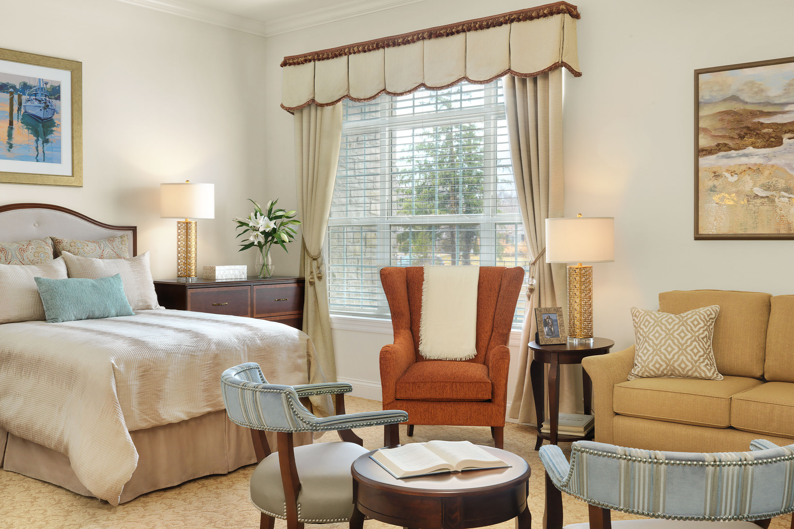 A resident living space at McKnight Place