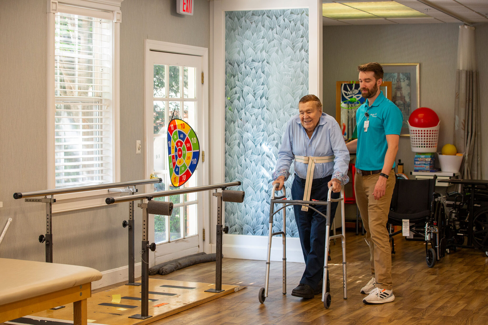 Physical therapy at McKnight Place Extended Care